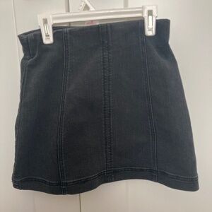 Women’s XS Black Denim Midi Skirt